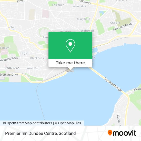 Premier Inn Dundee Centre map