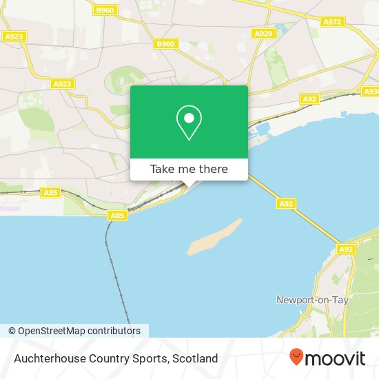 Auchterhouse Country Sports map