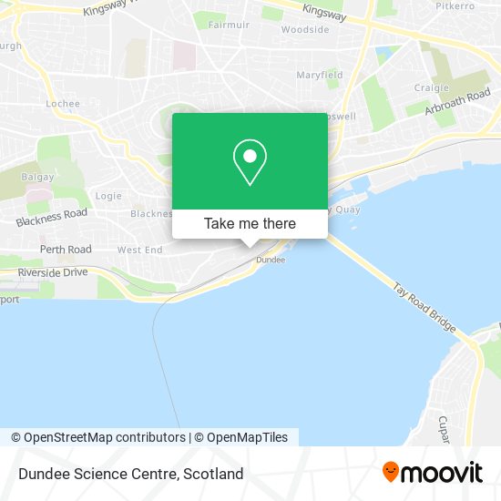 Dundee Science Centre map