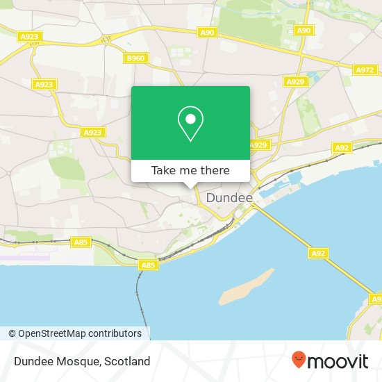 Dundee Mosque map