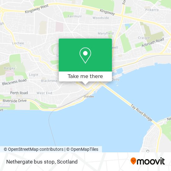 Nethergate bus stop map