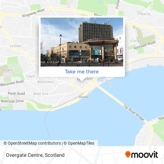 Overgate Centre map