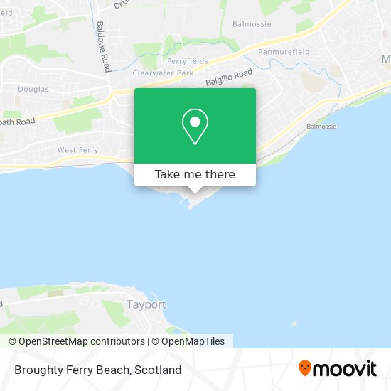 Broughty Ferry Beach map