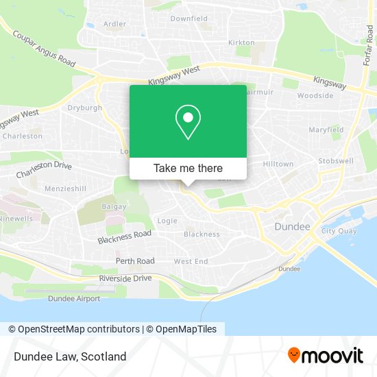 Dundee Law map