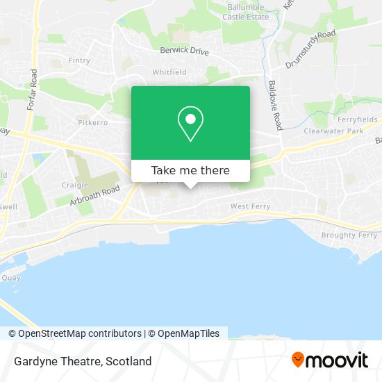 Gardyne Theatre map