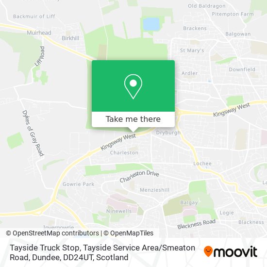 Tayside Truck Stop, Tayside Service Area / Smeaton Road, Dundee, DD24UT map