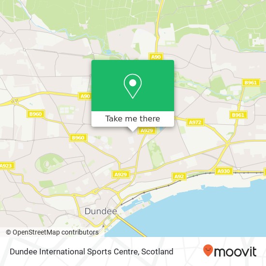 Dundee International Sports Centre map