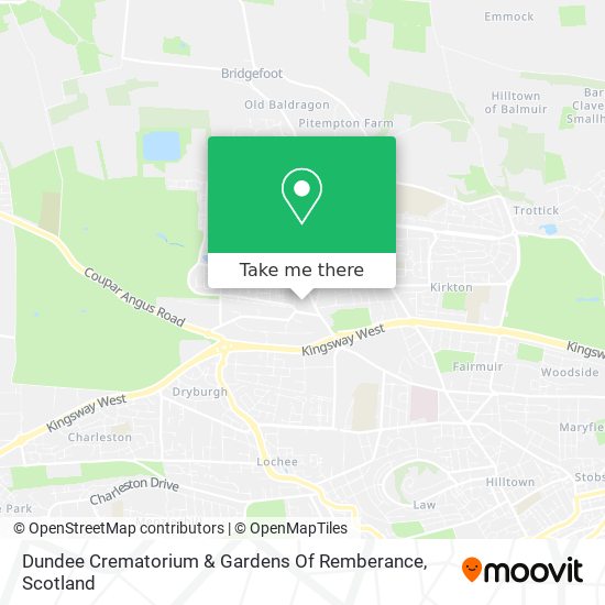 Dundee Crematorium & Gardens Of Remberance map