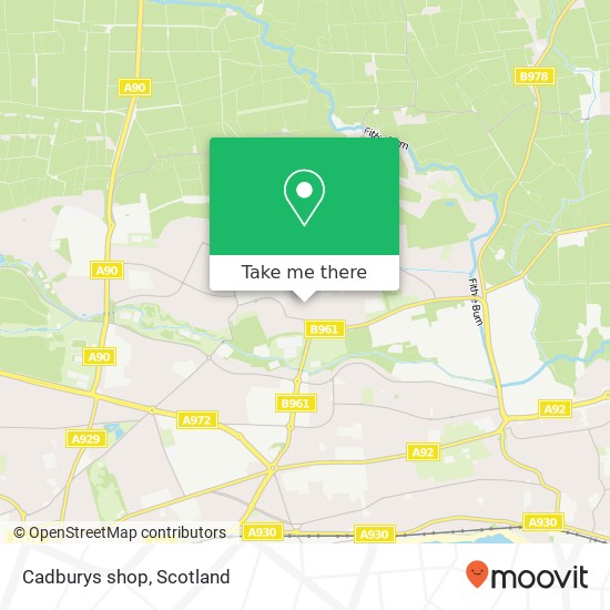 Cadburys shop map