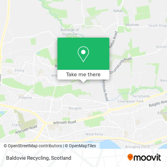 Baldovie Recycling map