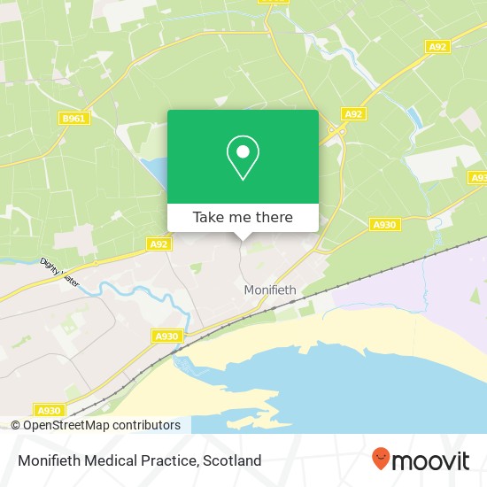 Monifieth Medical Practice map