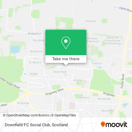 Downfield F.C Social Club map