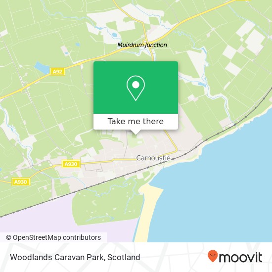 Woodlands Caravan Park map