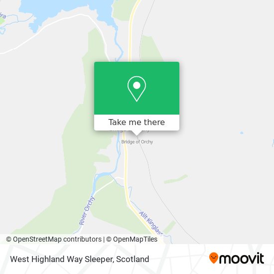 West Highland Way Sleeper map