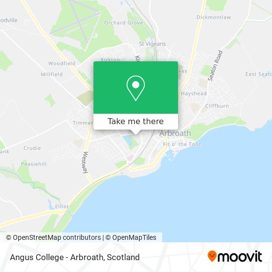 Angus College - Arbroath map