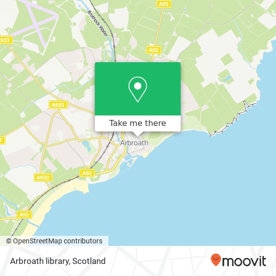 Arbroath library map