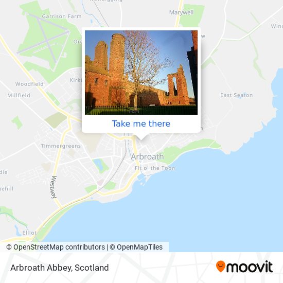 Arbroath Abbey map