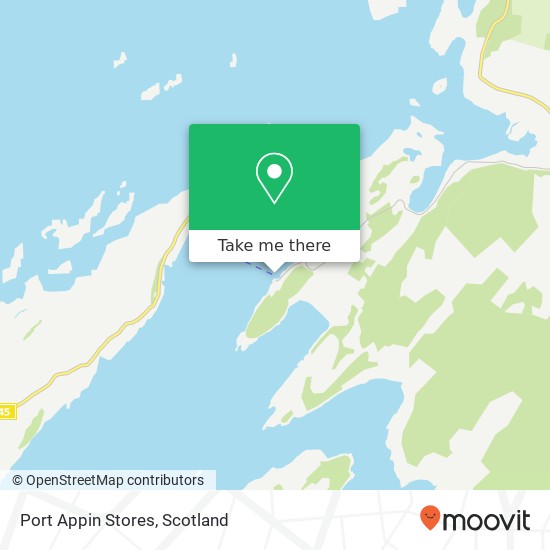 Port Appin Stores map