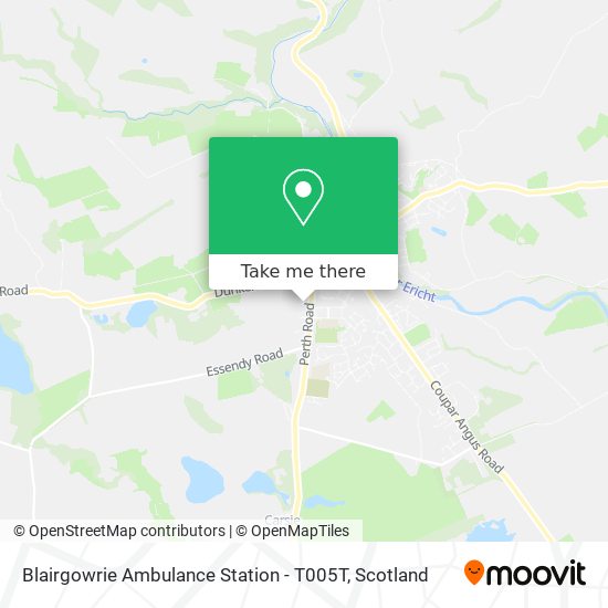 Blairgowrie Ambulance Station - T005T map