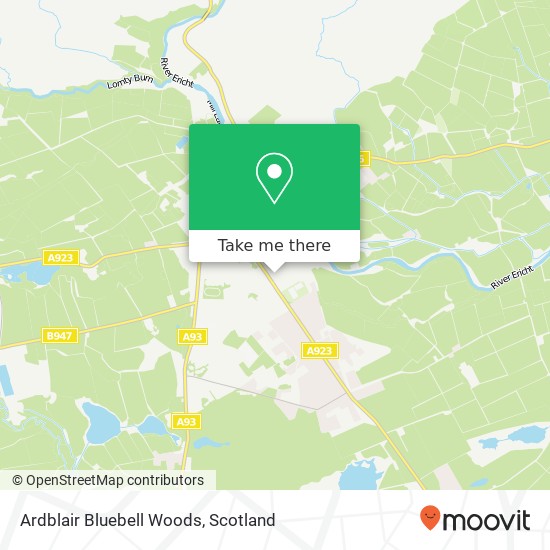 Ardblair Bluebell Woods map