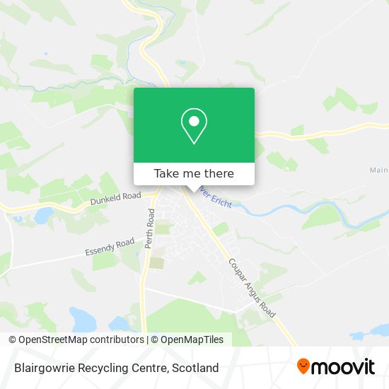 Blairgowrie Recycling Centre map