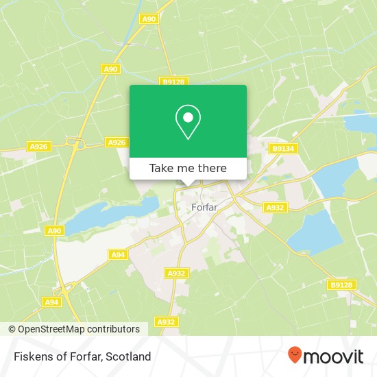 Fiskens of Forfar map