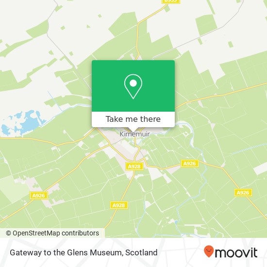 Gateway to the Glens Museum map