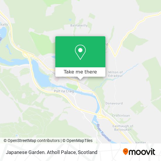 Japanese Garden. Atholl Palace map