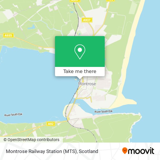 Montrose Railway Station (MTS) map
