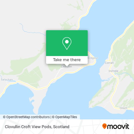 Clovullin Croft View Pods map