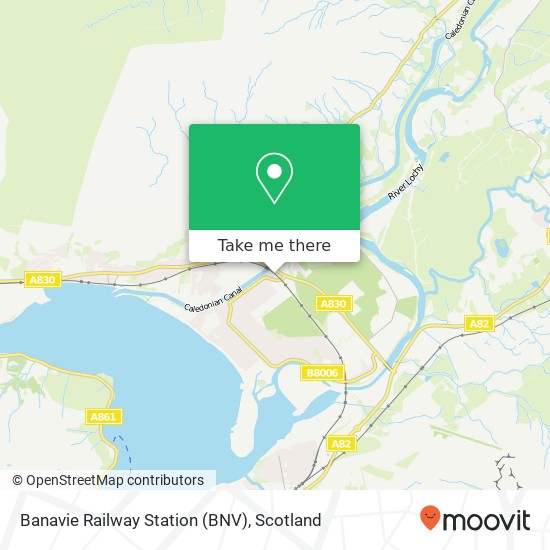 Banavie Railway Station (BNV) map