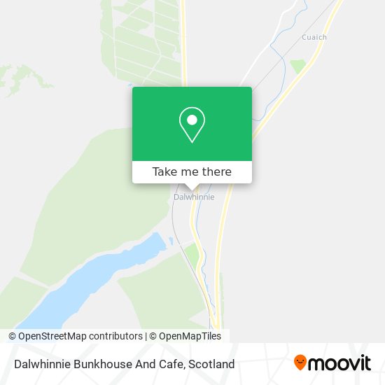 Dalwhinnie Bunkhouse And Cafe map