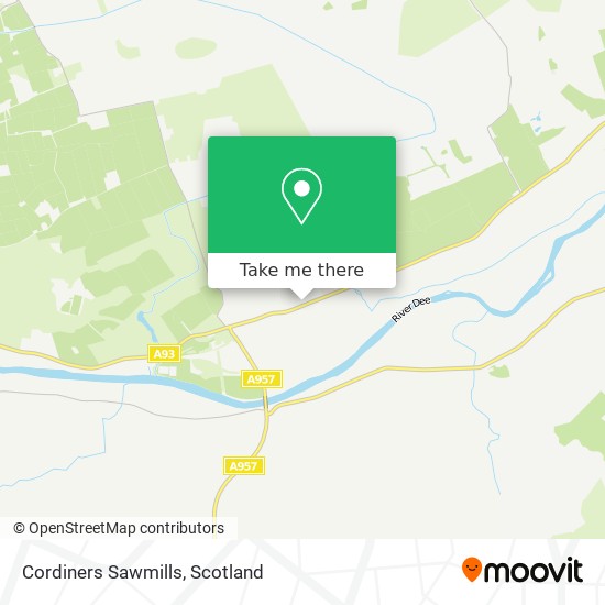Cordiners Sawmills map