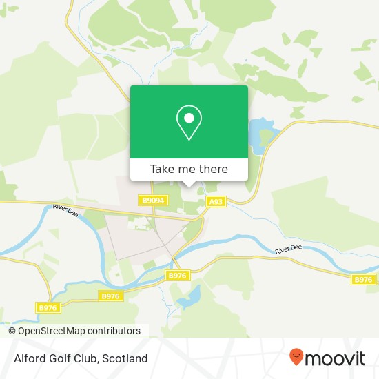Alford Golf Club map