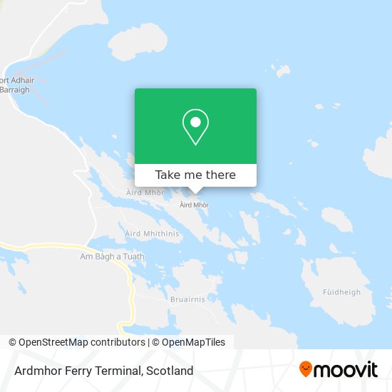 Ardmhor Ferry Terminal map