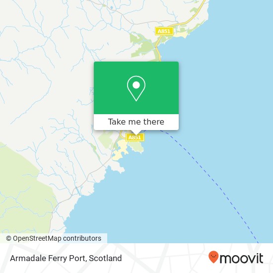 Armadale Ferry Port map
