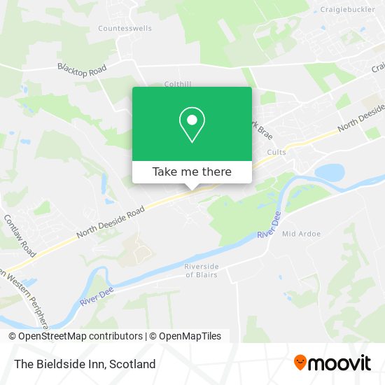 The Bieldside Inn map
