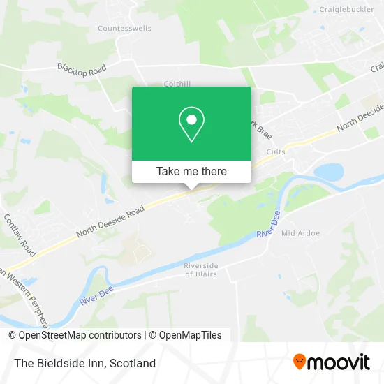 The Bieldside Inn map