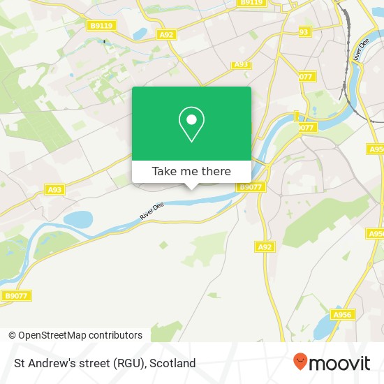 St Andrew's street (RGU) map