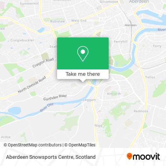 Aberdeen Snowsports Centre map