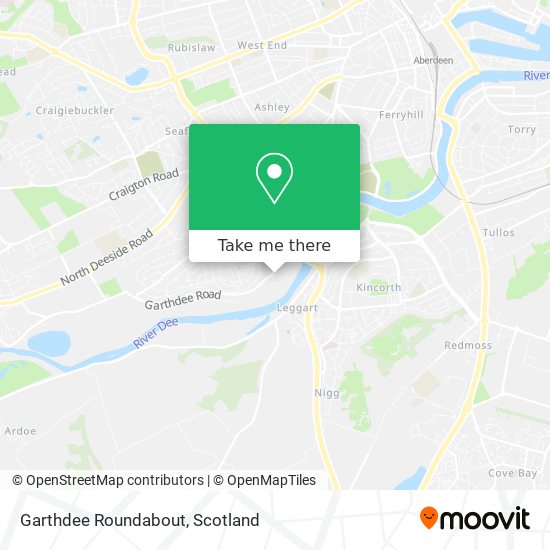 Garthdee Roundabout map