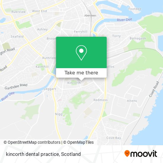 kincorth dental practice map