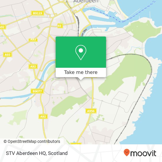 STV Aberdeen HQ map