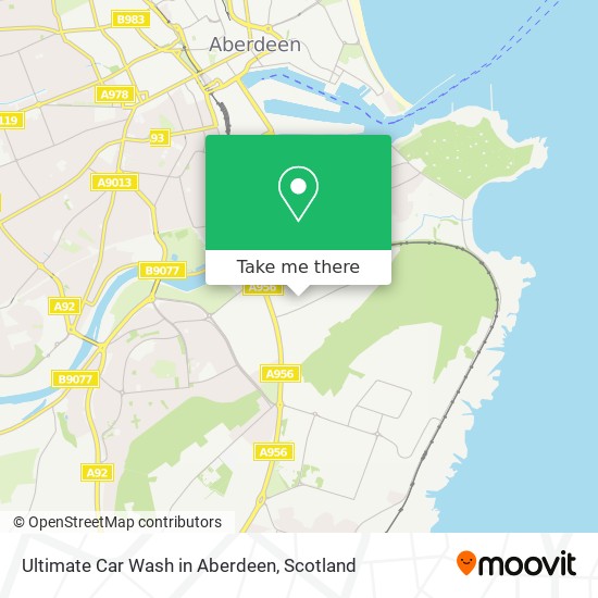 Ultimate Car Wash in Aberdeen map