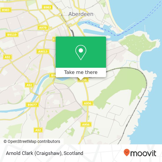 Arnold Clark (Craigshaw) map