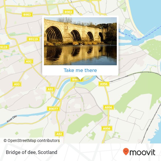 Bridge of dee map