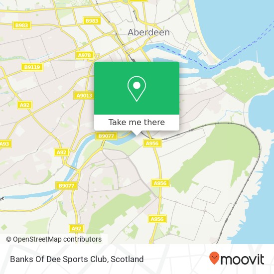 Banks Of Dee Sports Club map