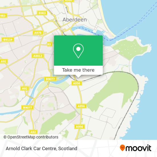 Arnold Clark Car Centre map