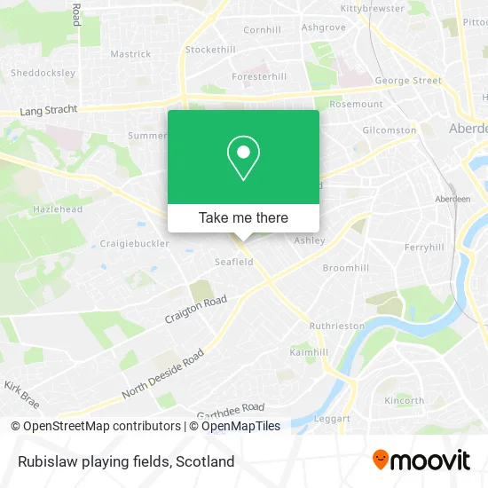 Rubislaw playing fields map