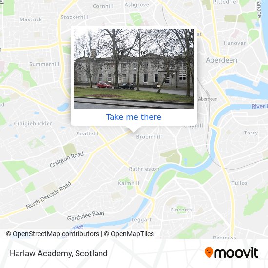 Harlaw Academy map